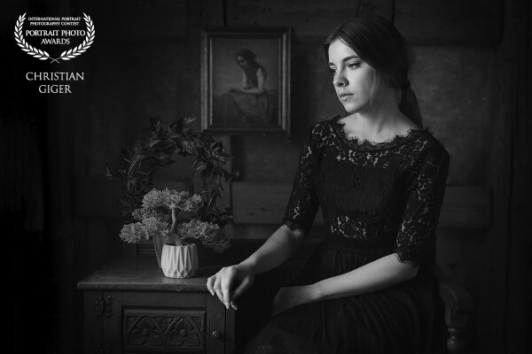 a quiet, calm portrait - like an old painting of a long gone age... opposed to our fast, colorful and often shrill times.<br />
taken in my studio with a mix of available light and LED.<br />
<br />
Model & MUA: Kate<br />
P: @Christian.giger.photography (FB+Instagram)<br />
<br />
www.cg-photography.com