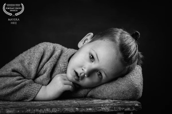 This handsome boy I may call my son. A portrait made in the studio.