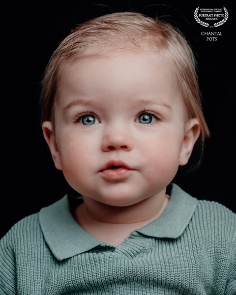 Blue eyed little boy