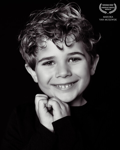 Taken during 'Portretjesdag'. It’s not always easy to sit still, but this little champ nailed it!