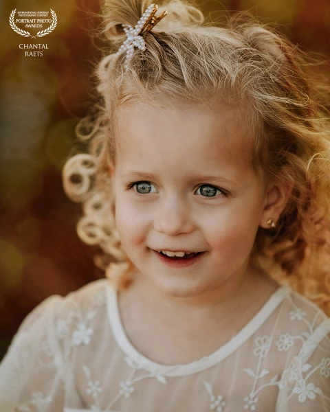 The beauty of a carefree smile, frozen in time