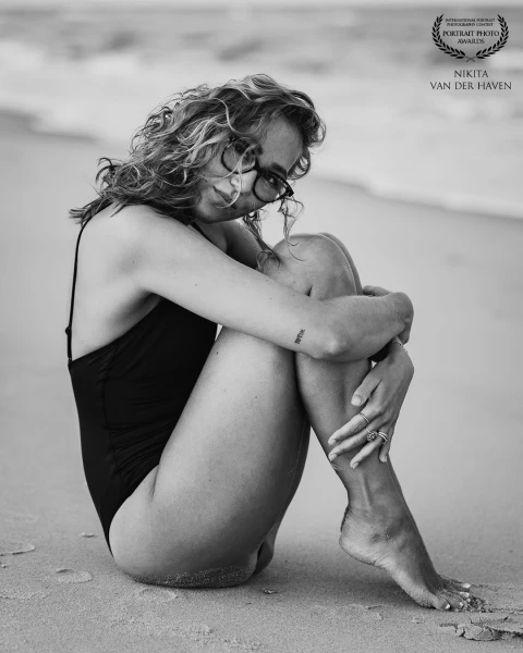 Beautiful Daphne on a gorgeous summer morning at the beach.