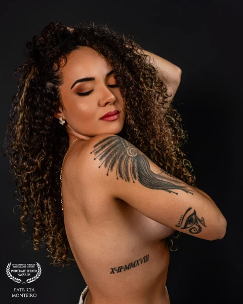 Gabi, a beautiful woman  that came to a professional photoshoot.