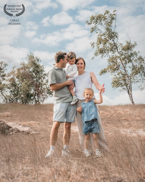 A picture taken during a family shoot in the Kalmthout Heath. Absolutely love the spontaneity in thi...