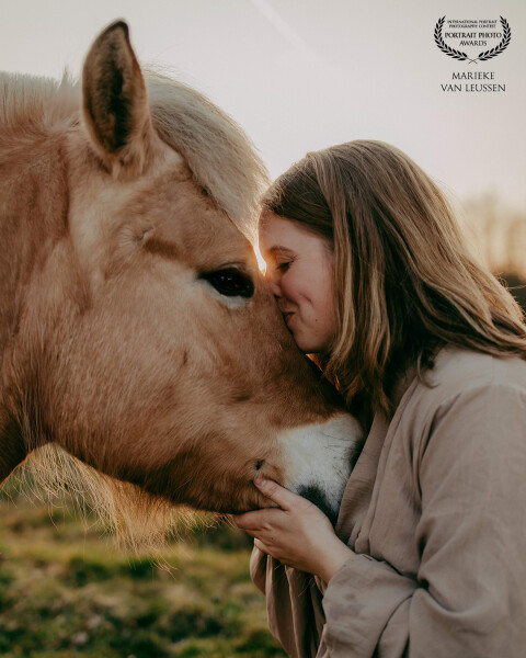 You can feel the love between this horse and woman. This bond is special!