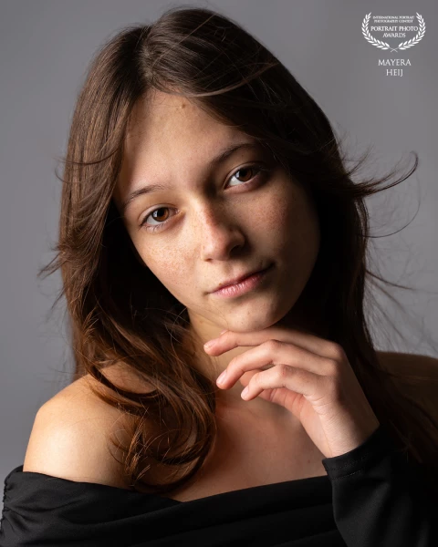 A Portrait of this beautiful girl. Made in my studio