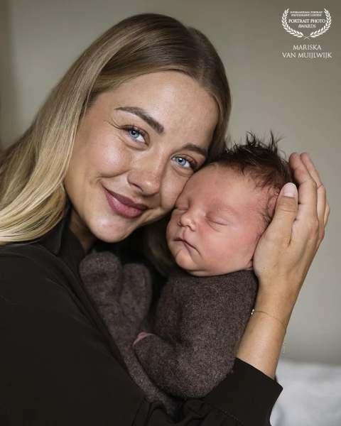 What a lovely, beautiful mother. The baby was calm and peaceful throughout the entire shoot, which a...