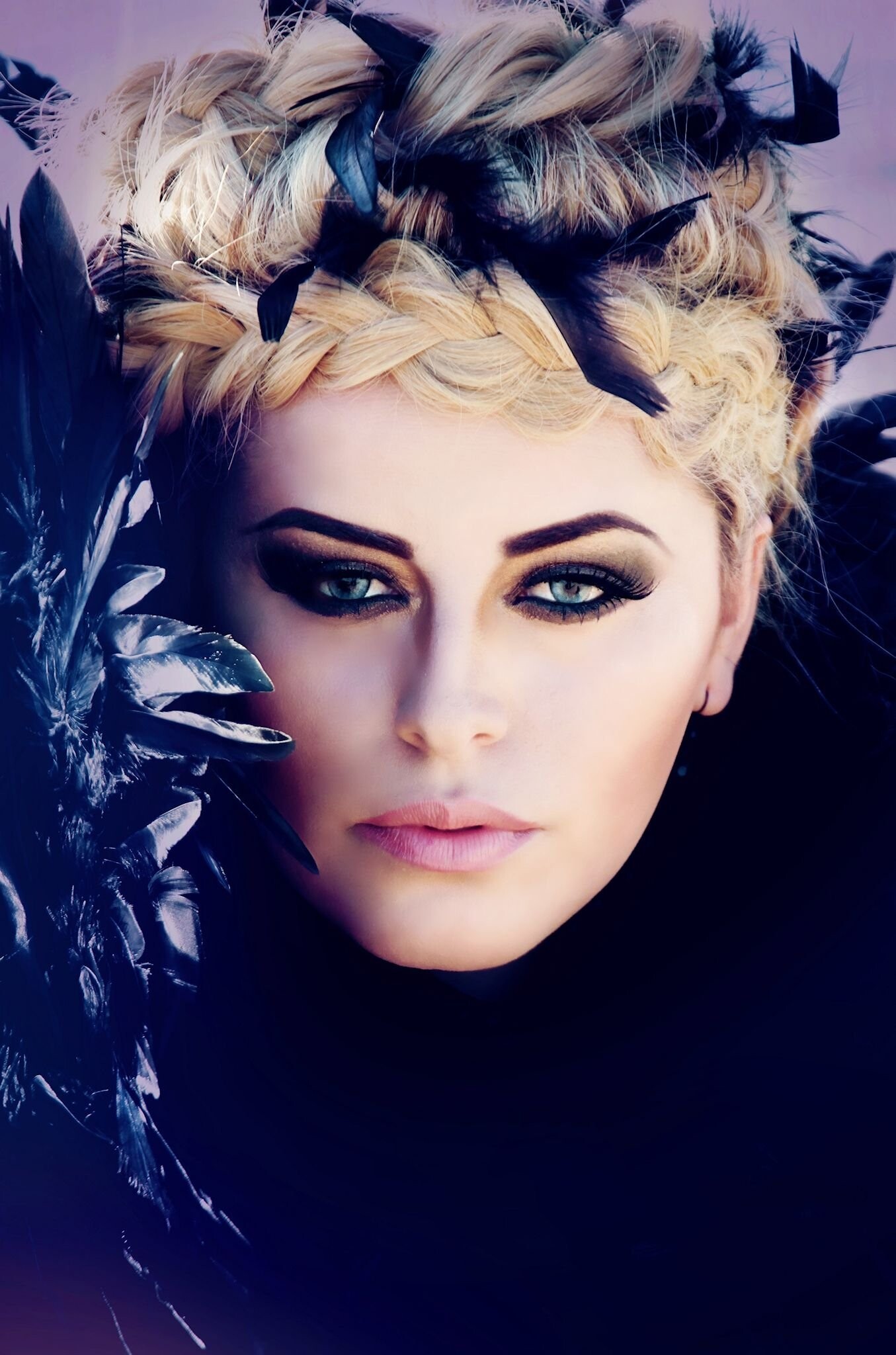 The Crow... <br />
This photoshoot was done in beautiful Los Cabos Mexico and I was so excited to collaborate with published & well known model Chrissy Santana and the talented hairstylist Lupita Gomez! I'm sure the staff at the hotel I was staying at must have really wondered about all the black feathers floating around my room from constructing the full costume, and winged cape! It was really beautiful to see her floating around the sandy beach in the costume and I am so happy I had the opportunity to work with these beautiful ladies! <br />
Model: Chrissy Santana <br />
Hair: Lupita Gomez