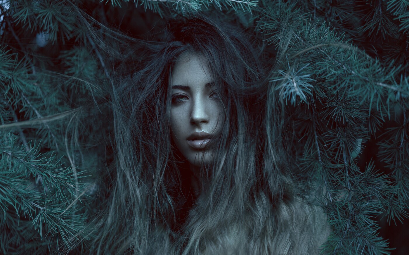 Tree Fairy. Part of a series called "tree fairy" where I attempt to create an organic connection between the woman and the tree to which she is nested. Through spatial interconnectedness with nature coupled with a timeless gaze and a beautiful and natural face I tried to revisit an often theme I enjoy capturing: nature in its pure form. 