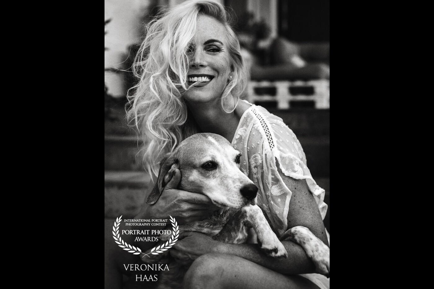 Photo of a beautiful woman with her beloved dog. It shows harmony and love between them. Taking this photo was the result of a perfect relationship between the model and the photographer.<br />
<br />
Model: @kerstin_adams_sunshine