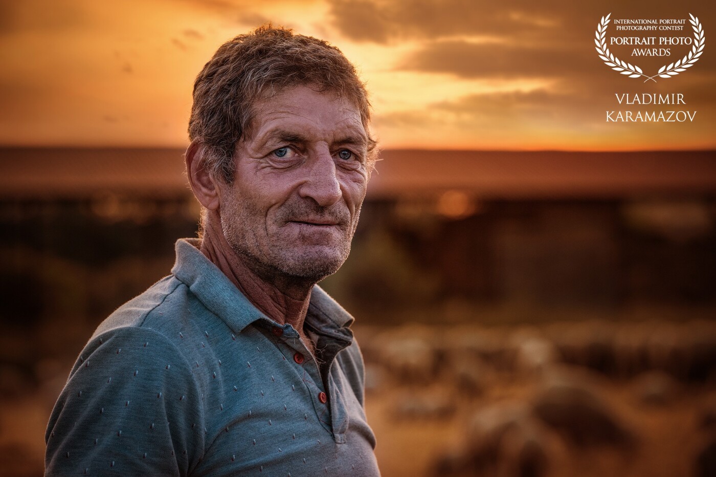 This man has been involved in animal husbandry for 40 years. He knows everything about sheep and nothing about modern life. His face and his eyes tell everything about his life.