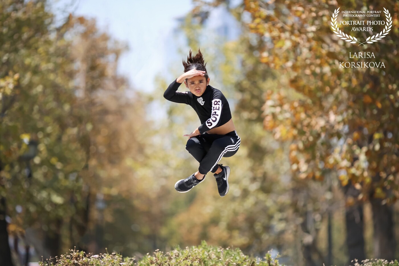 Very talented young ballerina Emilia, 8 years old @emilia_ko7. Some people might say that is Photoshop, but she is jumping here, so it is pretty natural. She can jump really high!!! 