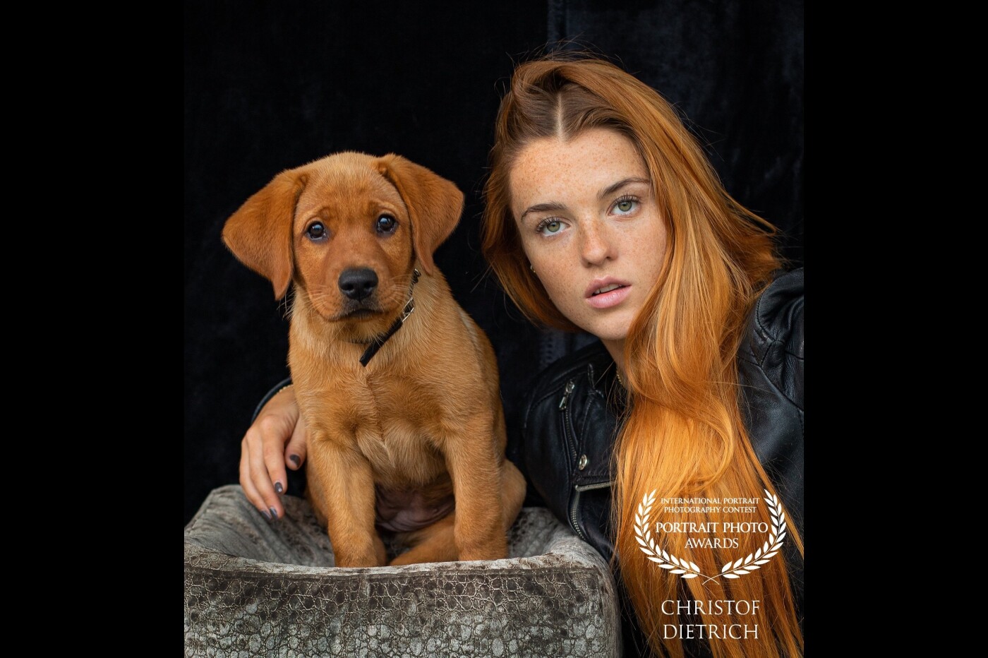 It was my new dog puppy Malaika. It´s a Redfox labrador Lady. So for her first Shooting I ask the amazing  Lara Vogel to come along for the shooting. You can see why...I think it was a nice Shooting. Thanks Lara and Malaika...