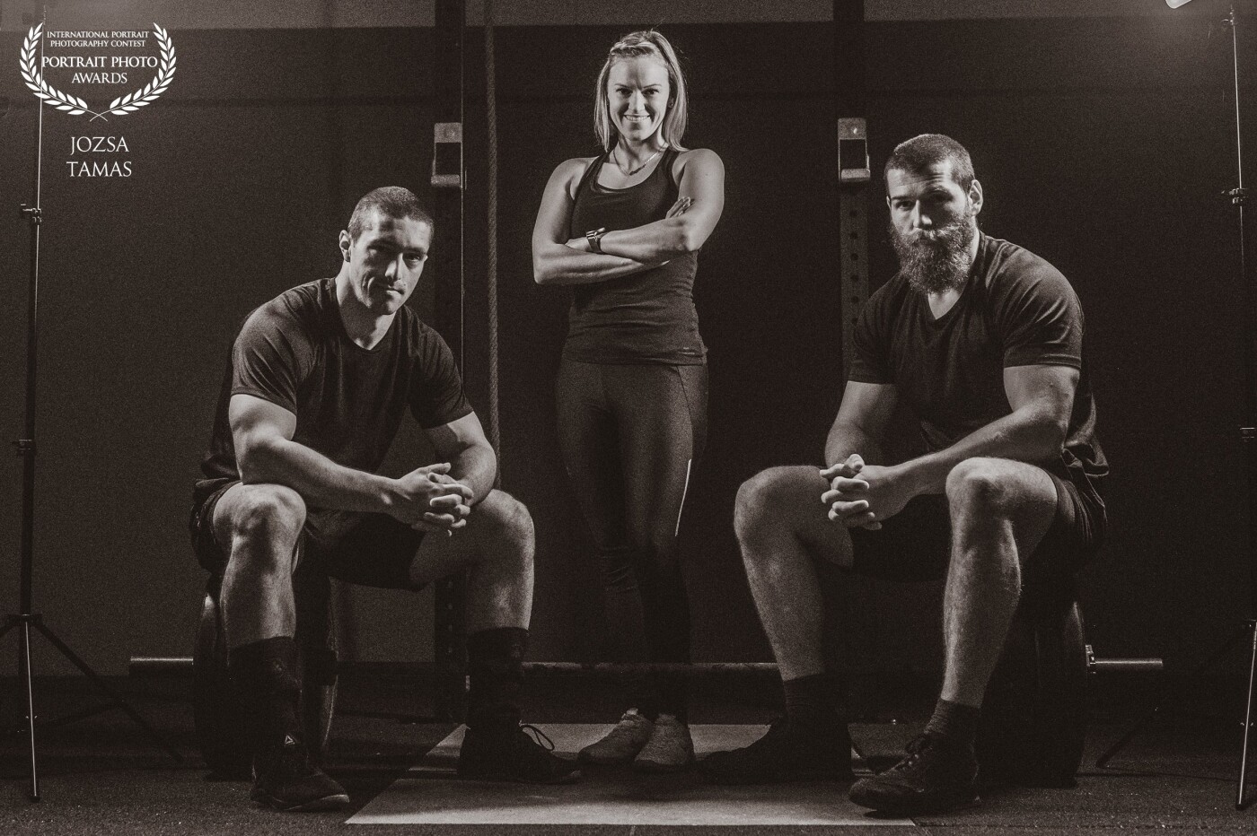 Cross fit room coaching staff.  One night we were shooting a commercial, but I lit up the gym so well that I clicked a few pictures.