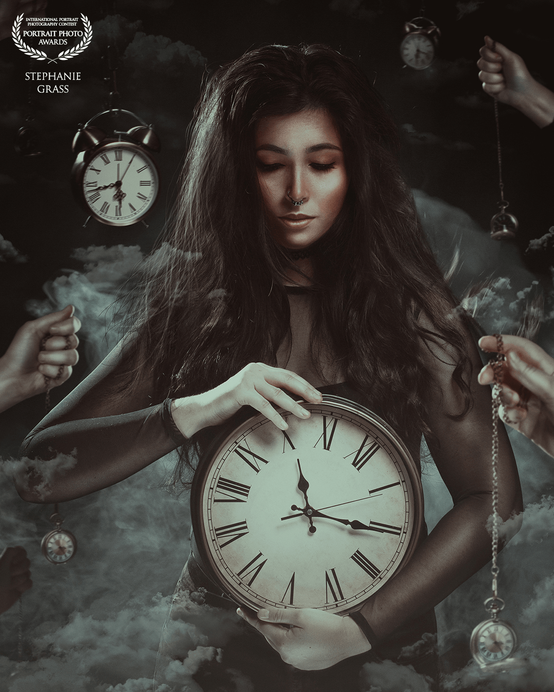 Selfportrait<br />
How does "time" determine our life? Time is the real currency in our lives. All people don't want "something" from you, but the TIME that you invest for them. Is time just a number on the display that makes you believe something is right or wrong?<br />
⠀⠀⠀⠀⠀⠀⠀⠀⠀<br />
Everyone asks when...? When do you have time? ⠀⠀⠀⠀<br />
Everyone wants something from you, right away. ⠀⠀⠀⠀⠀<br />
Again and again, you look at the clock and suddenly there is a feeling that makes you forget all the time.