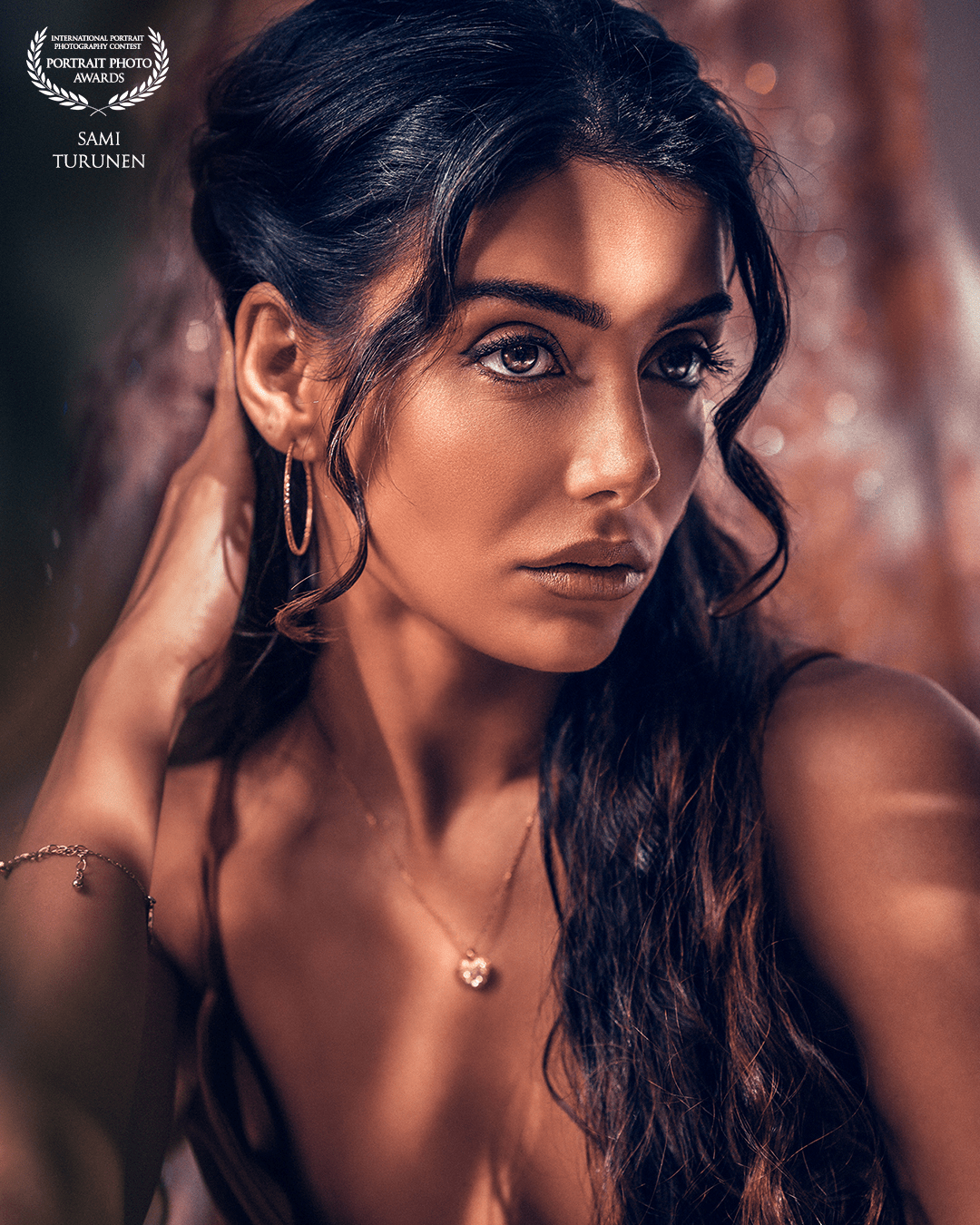 This frame is shot in a studio where we did build an oasis. Lighting is done is using read plants and background created using fabrics with sparkles. Thank you Ashma Aziz for modelling. This frame is one of my all time favorites.