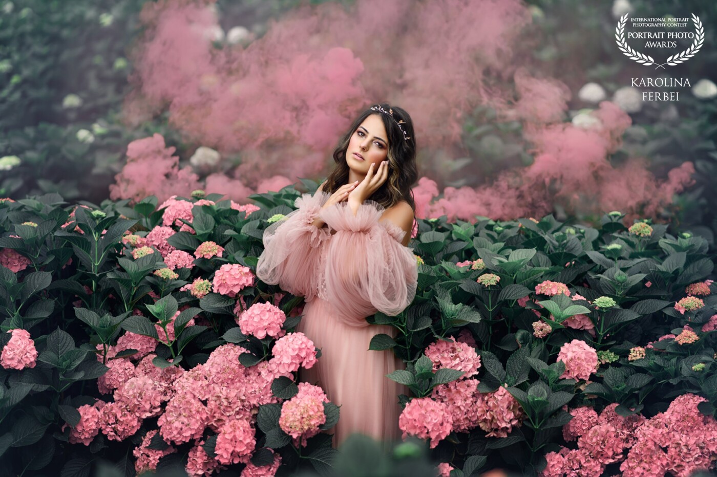 Beautiful Samantha at hydrangea field. This was a collaborative shoot with hydrangea field's owner, as it is not a public space, but private farm Te Puna Blooms. We caught a perfect moment of pink hydrangeas in full bloom. <br />
Venue @tepunablooms ​​​​​​​​​​​​​​​​<br />
Model Samantha ​​​​​​<br />
Makeup and hair @lissyadriana_hairandmakeup​​​​​​​​