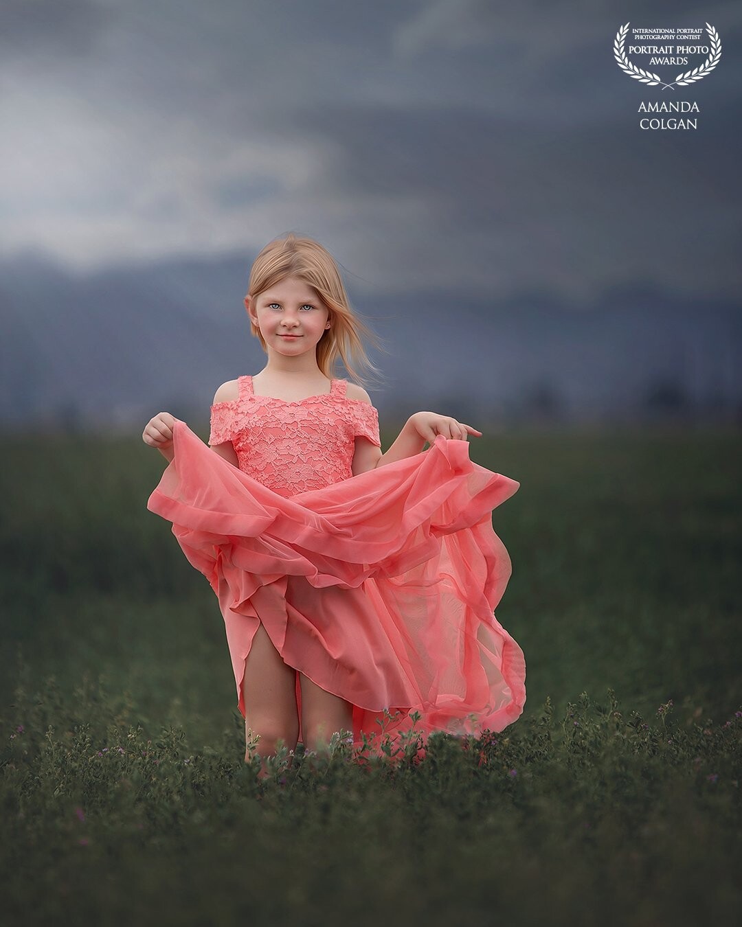 Dainty-ish. Emmy, 6, USA. When the picture and the title say it all, there isn't much to caption. When all that is tomboy meets dress and the outcome is caught on camera.