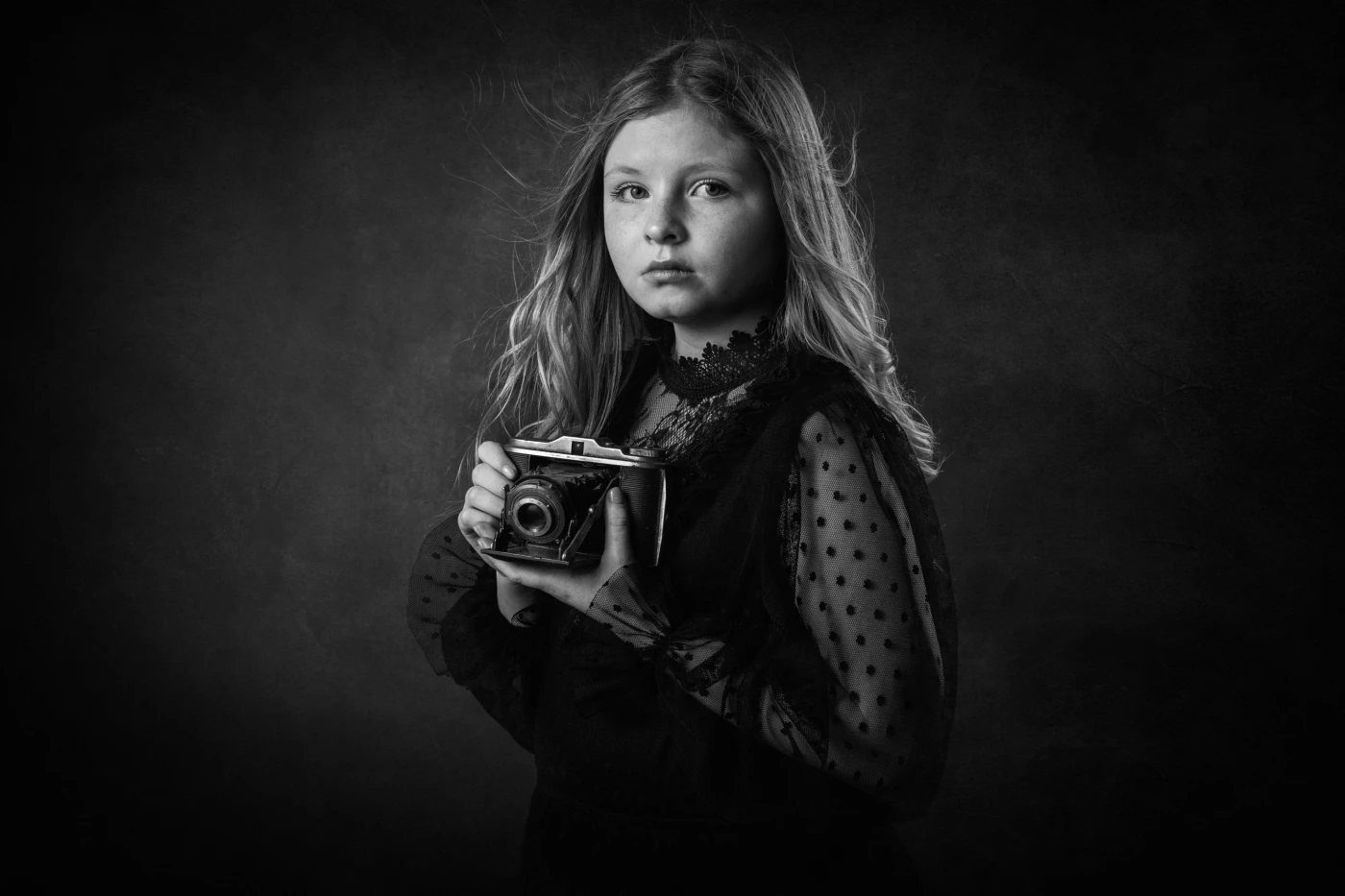 A portrait of this stunning girl in my studio.