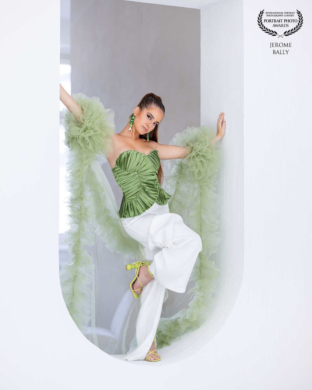 We found a new studio and wanted to try it. Kiara was a blast in her stunning dress styled by Patrick