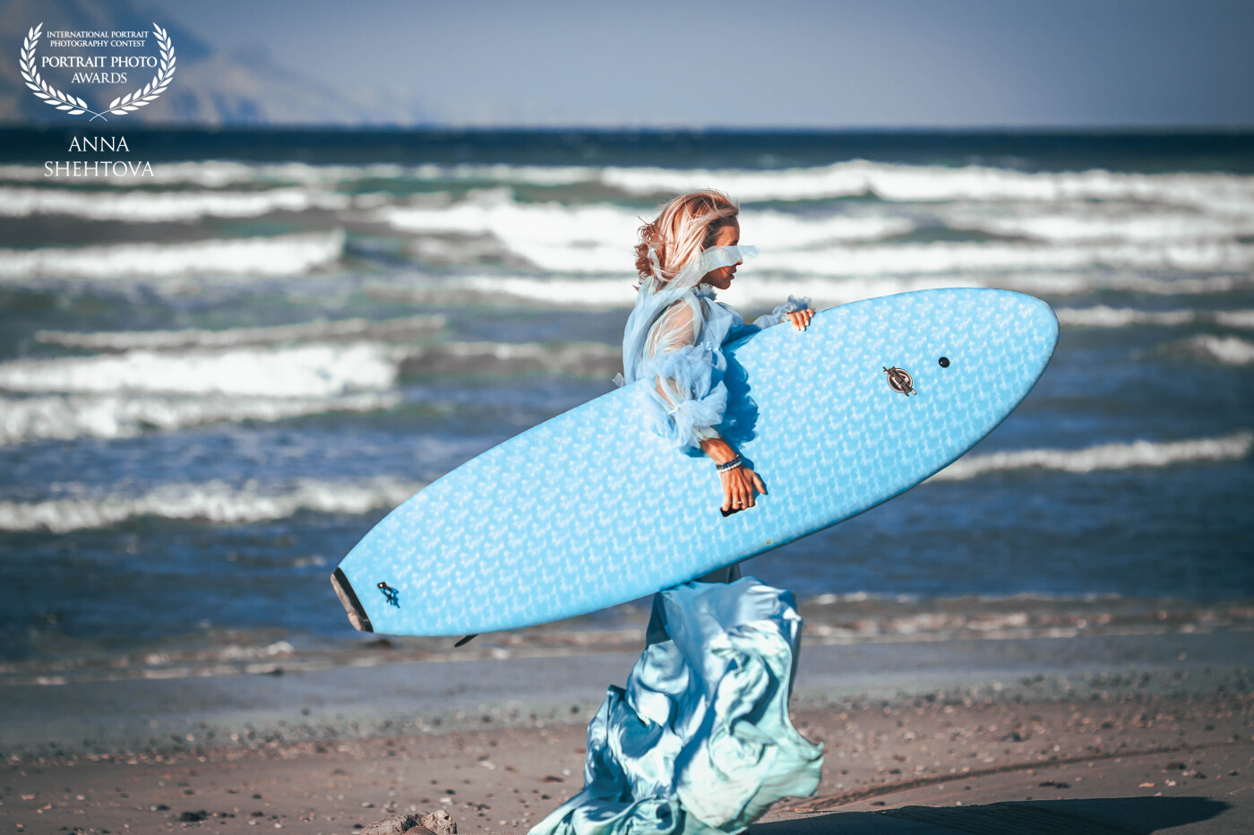 A surfer who lives and breathes the art of surfing waves in her own stylish way
