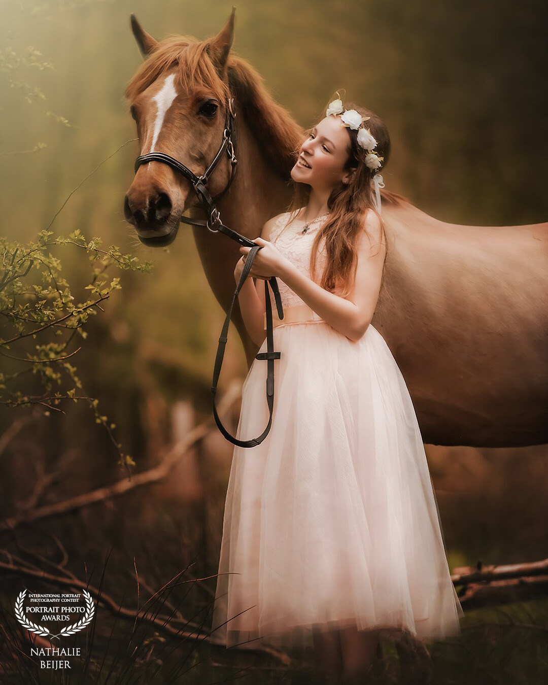Girls & Horses a beautiful dress and an hour of photoshop are the best ingredients for a fantastic dreamy picture to hang on the wall. Model Caylin