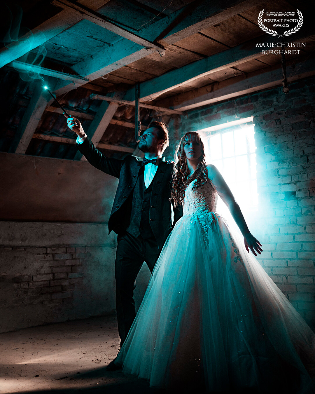 This photo was taken in a fantasy bridal couple shoot. Bride and groom are big fantasy fans and it was a great pleasure for me to do this special shoot with them.