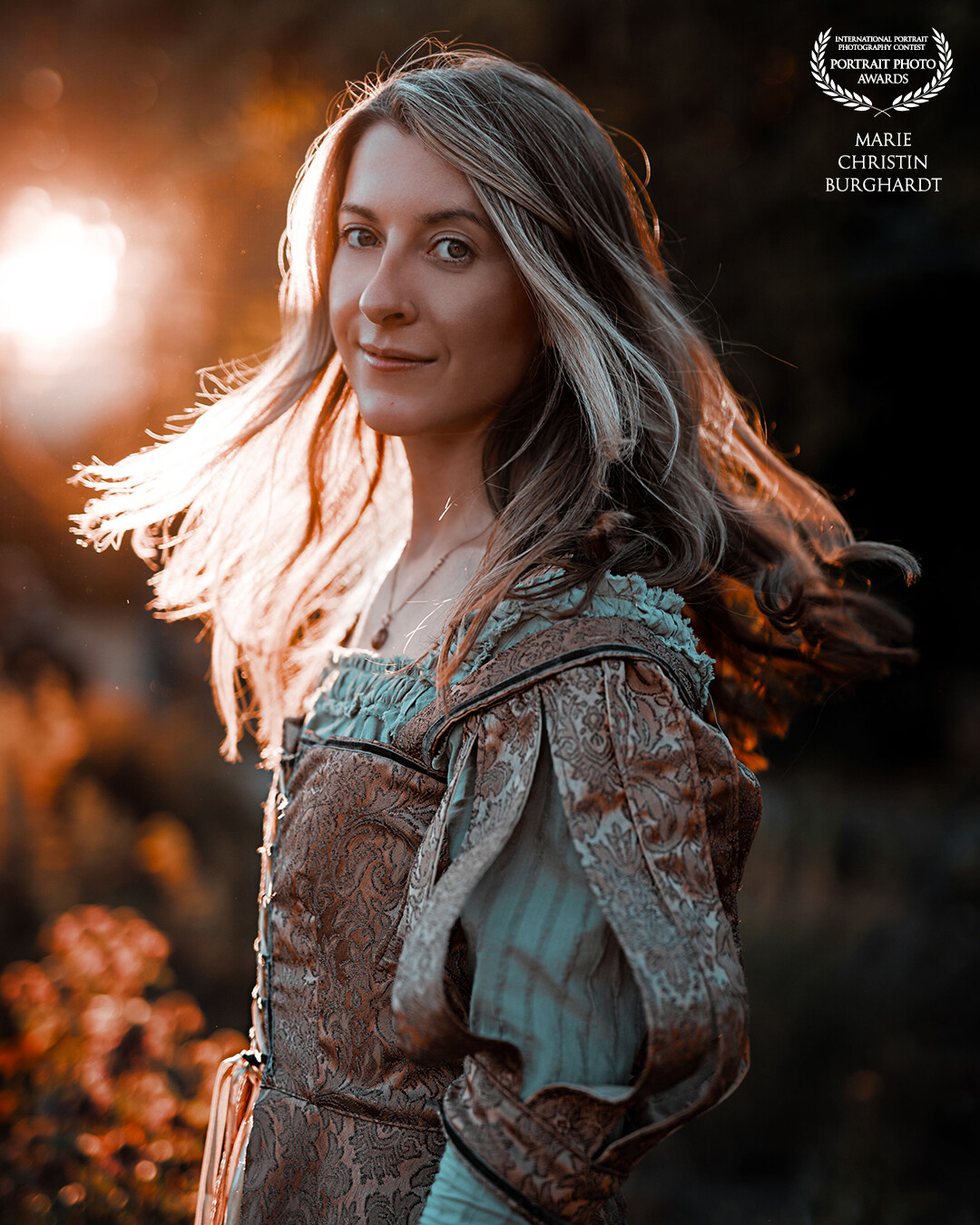 I took this portrait of my friend Bina, a wonderful musician and singer, one year ago when we met at Elbenwald Festival in Germany. We had a perfect sunset and she wore a self made medieval costume. It was a perfect combination. I'm still in love with this photo!<br />
<br />
Model: @binabianca8